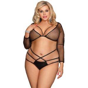 vVigoroso SUBBLIME - QUEEN PLUS CONJUNTO STRAPPY SUPERIOR E CALAS
