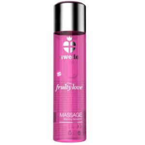 vVigoroso SWEDE - FRUITY LOVE ÓLEO DE MASSAGEM EFEITO DE AQUECIMENTO TORANJA ROSA COM MANGA 60 ML