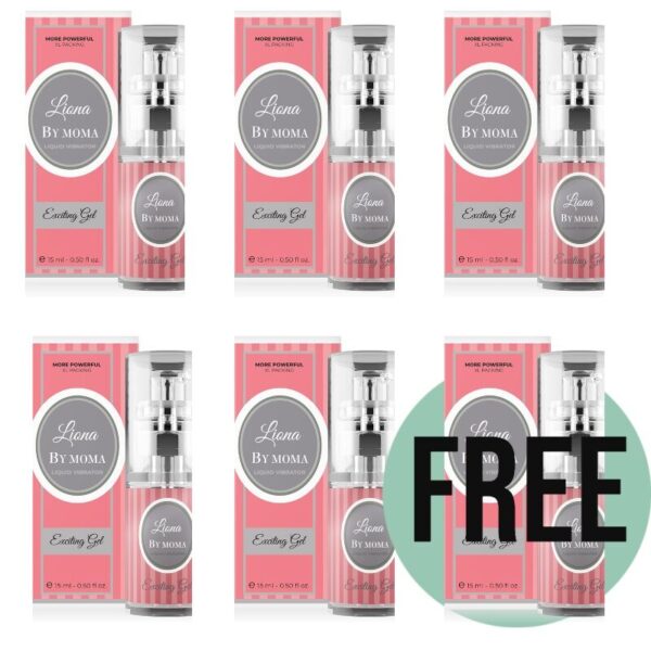vVigoroso LIONA BY MOMA - VIBRADOR LIQUIDO GEL EXCITING 15 ML 5+1 GRÁTIS