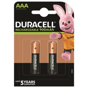 vVigoroso DURACELL - BATERIA RECARREGVEL HR03 AAA 900mAh 2 UNIDADE