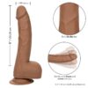 CALEXOTICS - PREGOS DE SILICONE 20.32 CM CASTANHO - Image 2