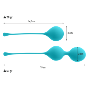Vigoroso INTENSE - PACK BOLAS KEGEL KENDALL AZUL