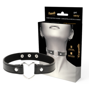 vVigoroso COQUETTE CHIC DESIRE - COLAR DE COURO VEGANO ACESSÓRIO DE CORAO MULHER