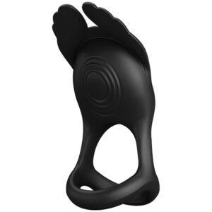 Vigoroso PRETTY LOVE - SILAS ANEL PARA PÊNIS VIBRANTE 7 VIBRAÕES SILICONE PRETO