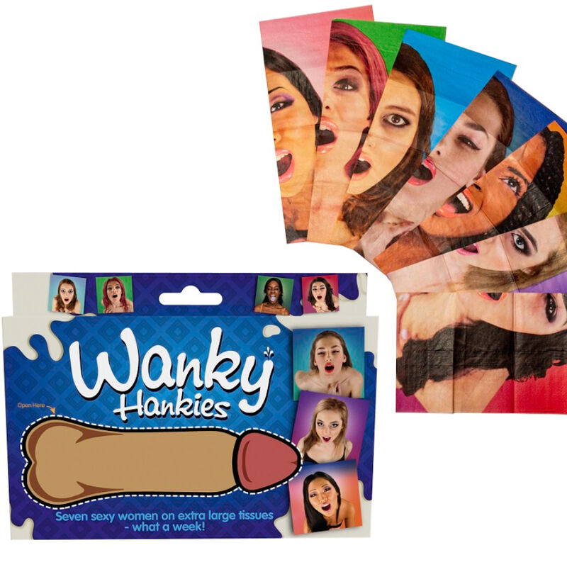 vVigoroso SPENCER & FLEETWOOD - WANKY HANKIES 7 LENÇOS EXTRA GRANDES PARA MULHERES