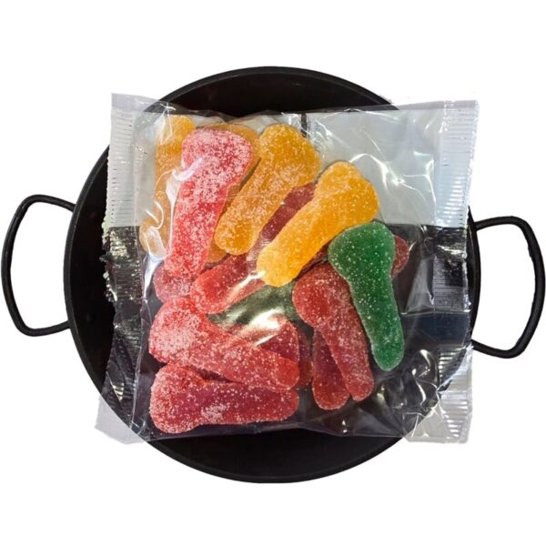 vVigoroso DIABLO PICANTE - DOCES DE AÇÚCAR MASTIGÁVEIS EM FORMATO DE PÊNIS EM DIFERENTES SABORES