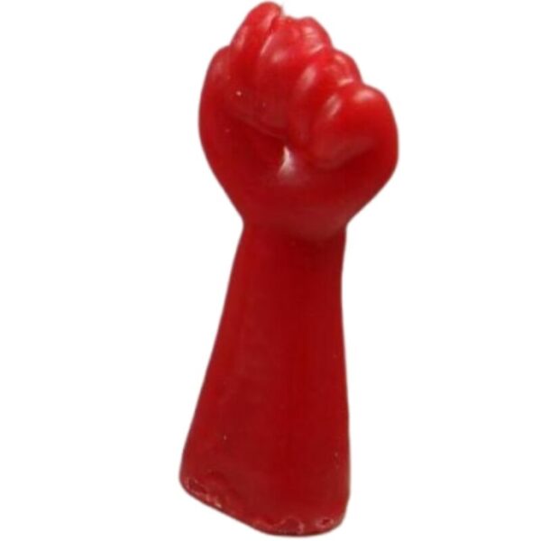 vVigoroso DIABLO PICANTE - VELA EM FORMA DE PUNHO VERMELHA