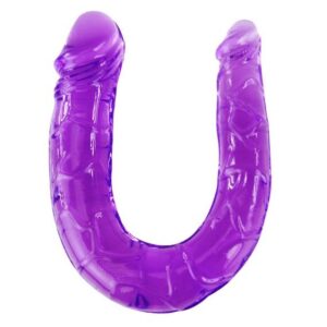 Vigoroso BAILE - DILDO DUPLO EM GELÉIA FLEXÍVEL LILS