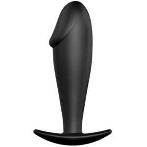 vVigoroso PRETTY LOVE - PLUG ANAL FORMA DE PÊNIS DE SILICONE PRETO