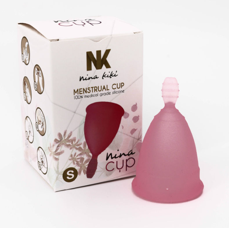 vVigoroso NINA KIKÍ - COPO MENSTRUAL ROSA TAMANHO S 6 + 1 GRTIS