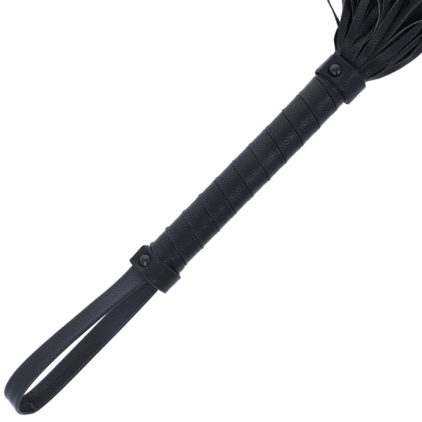 vVigoroso DARKNESS - CHICOTE BONDAGE PRETO 42CM COURO