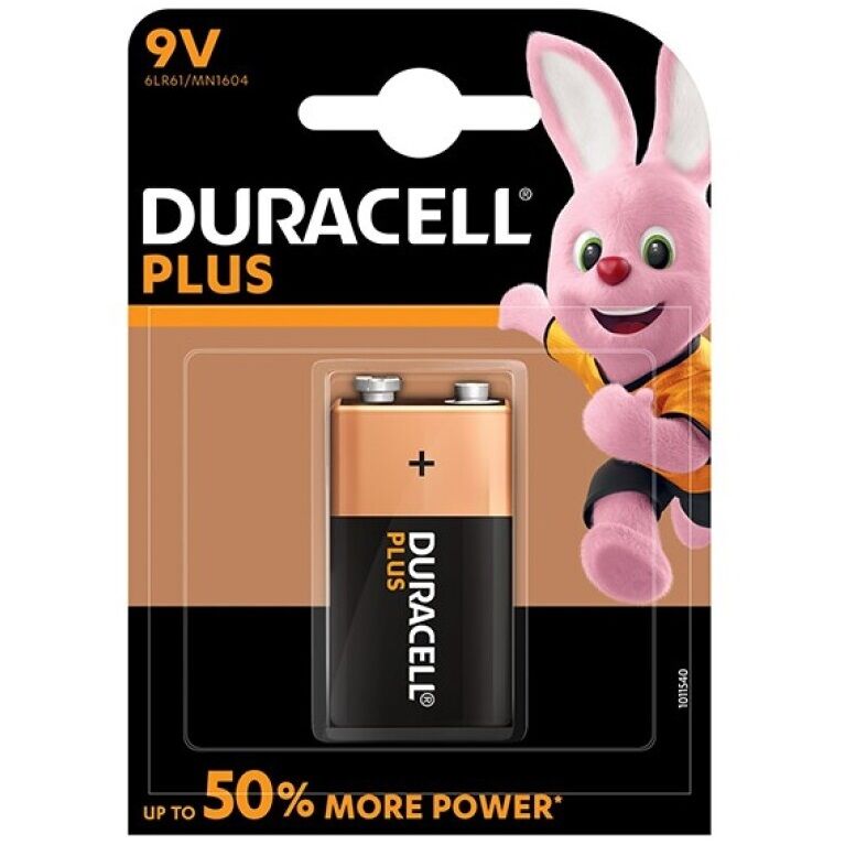 Vigoroso DURACELL - BATERIA PLUS POWER 9V LR61 1UNIDADE