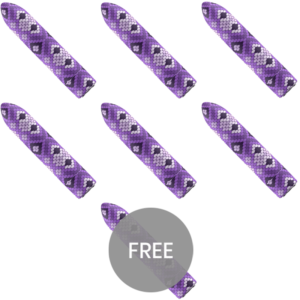 Vigoroso CUSTOM BULLETS - SERPENTE RECARREGÁVEL BALA MAGNÉTICA ROXA 10 INTENSIDADES 6 + 1 GRÁTIS