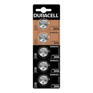 Vigoroso DURACELL - BATERIA BOTO LITIO CR2016 3V 5 UNIDADE