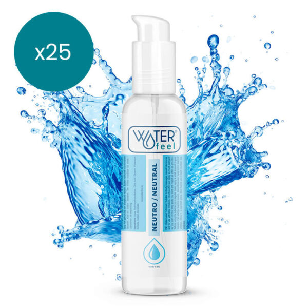 vVigoroso WATERFEEL - LUBRIFICANTE NATURAL 150 ML PACK 25 UNIDADES