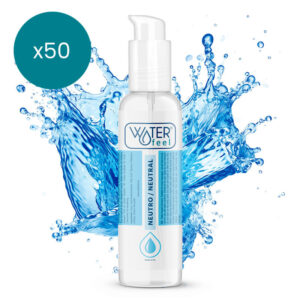 vVigoroso WATERFEEL - LUBRIFICANTE NATURAL 150 ML PACK 50 UNIDADES