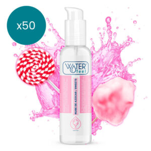 vVigoroso WATERFEEL - LUBRIFICANTE NUVEM DE AÇÚCAR 175 ML PACK 50 UNIDADES