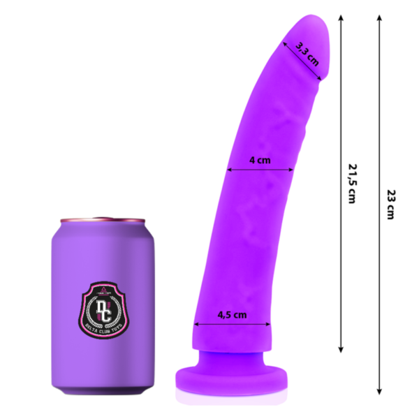 Vigoroso DELTA CLUB - TOYS LILAC DILDO MEDICAL SILICONE 23 CM -O- 4.5 CM