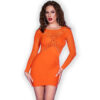 vVigoroso CHILIROSE - VESTIDO CR 4682 LARANJA S/M