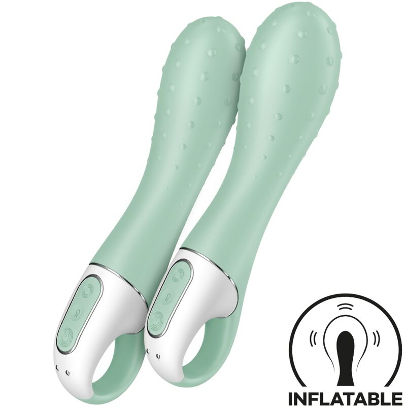 Vigoroso SATISFYER - AIR PUMP VIBRATOR 3 PONTO G INFLÁVEL MENTA