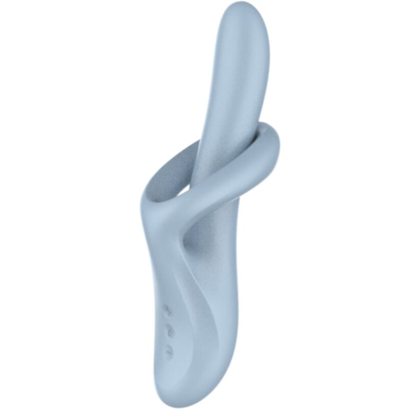 Vigoroso SATISFYER - HEAT FLEX 4 VIBRADOR DE EFEITO TÉRMICO 12 VIBRAÇÕES AZUL