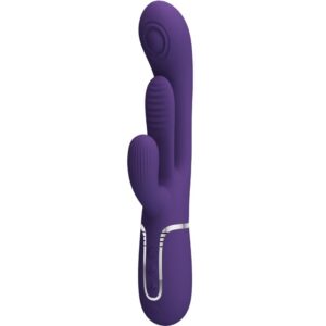 Vigoroso PRETTY LOVE - SHANIA TRIPLE RABBIT VIBRADOR MULTIFUNCIONAL ROXO