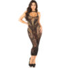 LEG AVENUE - VESTIDO LONGO JUSTO SEM COSTURA PRETO TAMANHO ÚNICO - Image 2
