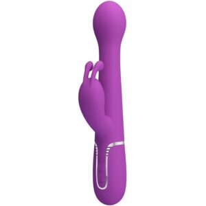 Vigoroso PRETTY LOVE - DEJON 3 EM 1 MULTIFUNCIONAL RABBIT VIBRADOR ROXO