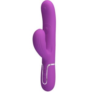Vigoroso PRETTY LOVE - PERLITA 3 EM 1 MULTIFUNCIONAL COELHO VIBRADOR ROXO