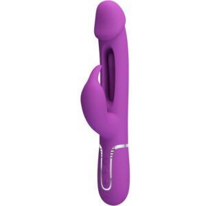 Vigoroso PRETTY LOVE - KAMPAS 3 EM 1 MULTIFUNCIONAL COELHO VIBRADOR ROXO