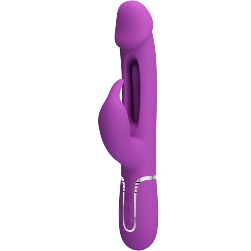 Vigoroso PRETTY LOVE - KAMPAS 3 EM 1 MULTIFUNCIONAL COELHO VIBRADOR ROXO