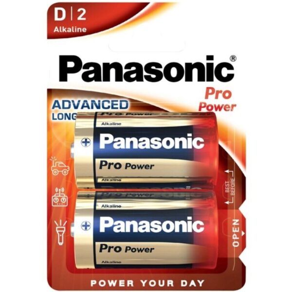 vVigoroso PANASONIC - BATERIA ALCALINA D PRO POWER LR20 BLISTER*2