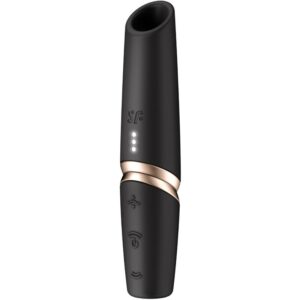 Vigoroso SATISFYER - ESTIMULADOR DE CLITÓRIS PERFECT KISS WAVE PRETO / DOURADO