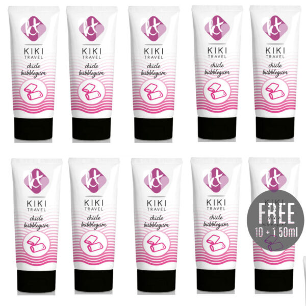 vVigoroso KIKÍ TRAVEL - LUBRIFICANTE SABOR GOMA 50ML 10 + 1 GRÁTIS