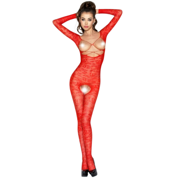 vVigoroso PASSION - MULHER BS031 BODYSTOCK VERMELHO TAMANHO ÚNICO