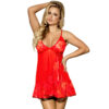 vVigoroso SUBBLIME - BABYDOLL FLORAL LACES RED L / XL