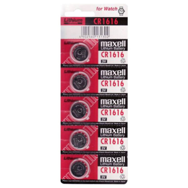 Vigoroso MAXELL - BATERIALITIO CR1616 3V 5UDS