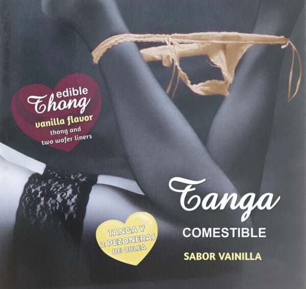 vVigoroso HOTFLOWERS - WAFER THONG E 2 NIPPLE PADS MENINA SABOR BAUNILHA /es/pt/en/fr/it/