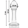 NEBULA SERIES BY IBIZA - MODELO 2 ANAL PLUG VIDRO BOROSILICADO TRANSPARENTE 11 CM -O- 3.5 CM - Image 3