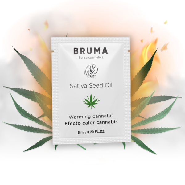 vVigoroso BRUMA - SATIVA SEED OIL SLIDING GEL AQUECEDOR SABOR CANNABIS 6 ML