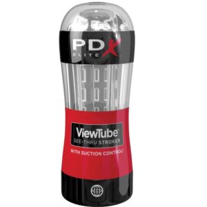 Vigoroso PDX ELITE - STROKER VIEWTUBE CONTROL SUCO TRANSPARENTE