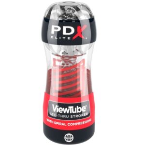 Vigoroso PDX ELITE - STROKER VIEWTUBE 2 COMPRESSO ESPIRAL TRANSPARENTE