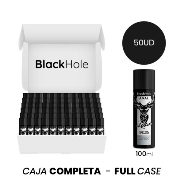 vVigoroso MOQ 50 - BLACK HOLE GEL BASE DE SILICONE DILATAÇÃO ANAL 100 ML