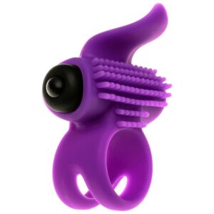 Vigoroso ADRIEN LASTIC - ANEL VIBRADOR VIOLETA BULLET LASTIC VIOLETA