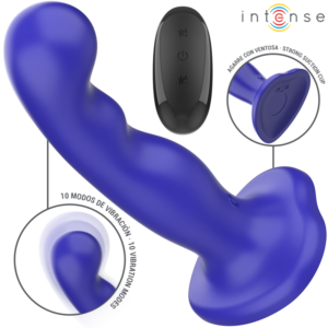 Vigoroso INTENSE - SHORTY VIBRADOR COM VENTOSA AZUL CONTROLE REMOTO