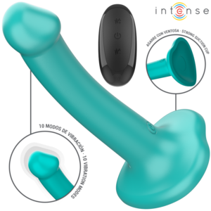 Vigoroso INTENSE - KATIE VIBRADOR COM VENTOSA 10 VIBRAÇÕES AZUL CONTROLE REMOTO