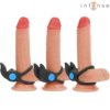 INTENSE - SAM VIBRADOR ANEL DUPLO PENIS 10 VIBRAÇÕES PRETO - Image 3