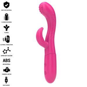Vigoroso INTENSE - AMARA VIBRADOR COM LÍNGUA ESTIMULANTE 10 VIBRAÇÕES ROSA
