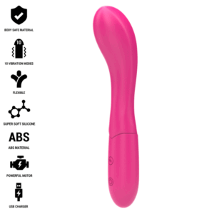 Vigoroso INTENSE - LISETTE VIBRADOR 19 CM FLEXÍVEL 10 VIBRAÇÕES ROSA