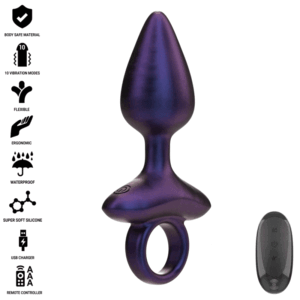 Vigoroso INTENSE - MICHAEL VIBRADOR ANAL PLUG MODELO 2 CONTROLE REMOTO
